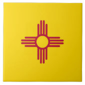 Nieuwe Mexicaanse vlag - Tile Tegeltje (Voorkant)