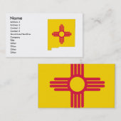 Nieuwe Mexicaanse vlag Visitekaartje (Voorkant / Achterkant)