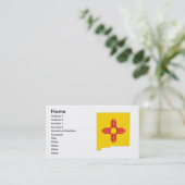 Nieuwe Mexicaanse vlag Visitekaartje (Staand voorkant)