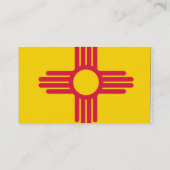 Nieuwe Mexicaanse vlag Visitekaartje (Achterkant)