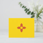 Nieuwe Mexicaanse vlag, vlag van New Mexico Briefkaart (Staand voorkant)