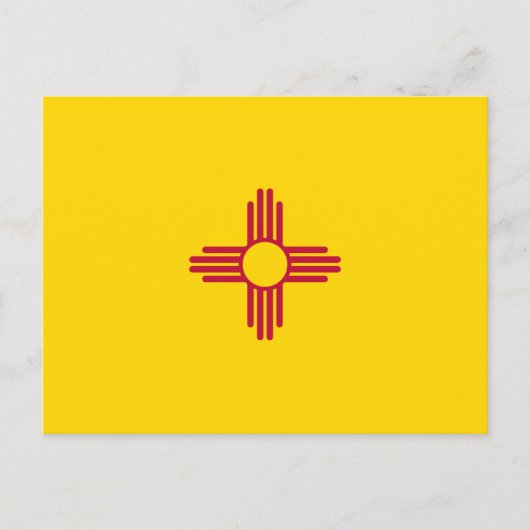 Nieuwe Mexicaanse vlag, vlag van New Mexico Briefkaart (Voorkant)