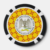 Nieuwe Mexicaanse vlag & zegel, New Mexico Poker Chips (Achterkant)
