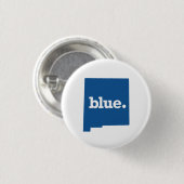 NIEUWE MEXICO-BLAUWE STAAT RONDE BUTTON 3,2 CM (Voorkant /achterkant)