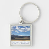 Nieuwe Mexico Bright Blue Sky en Mountains Sleutel Sleutelhanger (Voorkant)