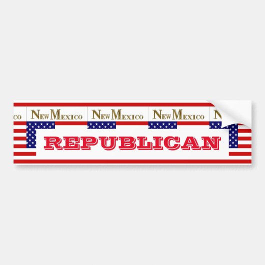 NIEUWE MEXICO BUMPERSTICKER (Voorkant)