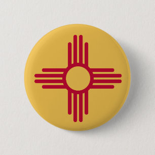 Nieuwe Mexico-Button Ronde Button 5,7 Cm