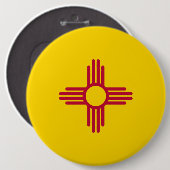 Nieuwe Mexico-Button Ronde Button 6,0 Cm (Voorkant /achterkant)