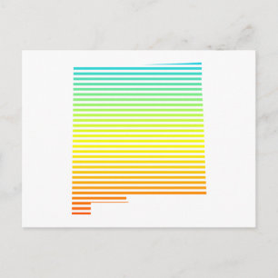 nieuwe mexico chill fade briefkaart