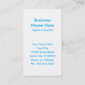 nieuwe mexico chill fade visitekaartje (Achterkant)