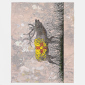 NIEUWE MEXICO-ELK FLEECE DEKEN (Voorkant)
