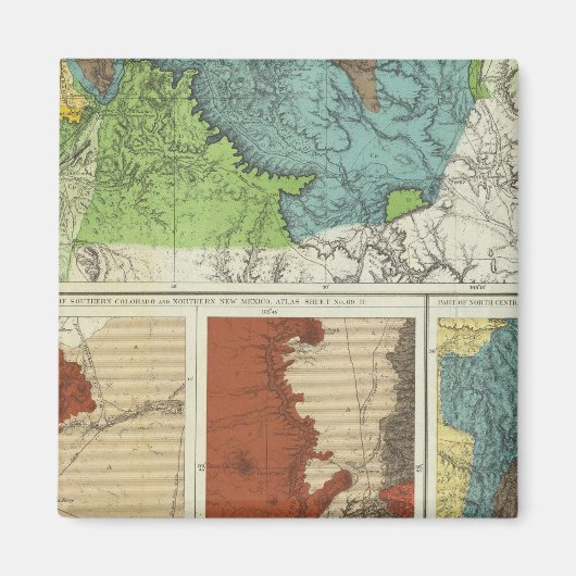 Nieuwe Mexico en Colorade Magneet (Voorkant)