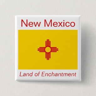 Nieuwe Mexico Flag Button