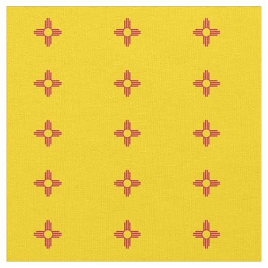 Nieuwe Mexico Flag Fabric & trendy mode Stof (Close Up)