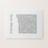 Nieuwe Mexico-kaart Legpuzzel (Horizontaal)