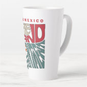 Nieuwe Mexico Nickname Word Art Latte Mok (Rechterhoek)