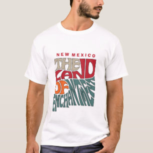 Nieuwe Mexico Nickname Word Art T-shirt
