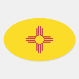 NIEUWE MEXICO OVALE STICKER