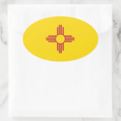 NIEUWE MEXICO OVALE STICKER (Tas)