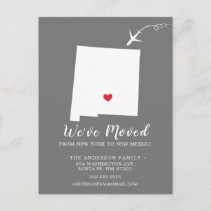 NIEUWE MEXICO-POST-kaart staat van verzending Briefkaart