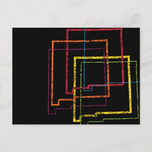 nieuwe mexico - pride blur briefkaart (Voorkant)