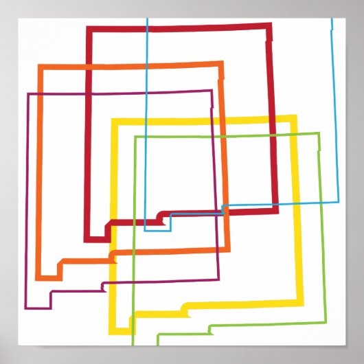 nieuwe mexico - pride blur poster (Voorkant)