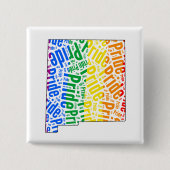 NIEUWE MEXICO-PRIJS VIERKANTE BUTTON 5,1 CM (Voorkant)