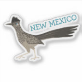 NIEUWE MEXICO Roadrunner Bird Colin Pencil Art Sticker (Voorkant)