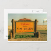 Nieuwe Mexico Sign Briefkaart (Voorkant / Achterkant)