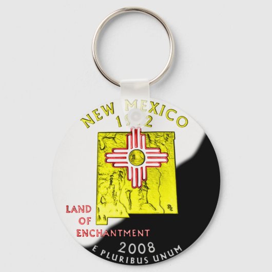 Nieuwe Mexico-Sleutelhanger Sleutelhanger (Voorkant)