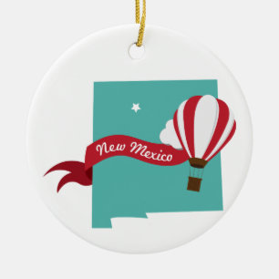 Nieuwe Mexico-staat Keramisch Ornament