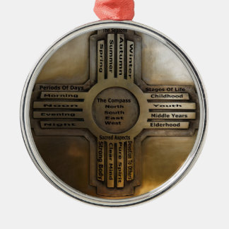 Nieuwe Mexico-staat Zia Metalen Ornament