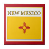 Nieuwe Mexico State Flag Design Tegel Tegeltje (Voorkant)