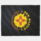 NIEUWE MEXICO STATE FLAG FLEECE DEKEN (Voorkant (Horizontaal))