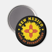 NIEUWE MEXICO STATE FLAG MAGNEET (Voorkant / Achterkant)