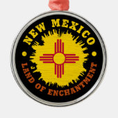 NIEUWE MEXICO STATE FLAG METALEN ORNAMENT (Voorkant)