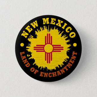 NIEUWE MEXICO STATE FLAG RONDE BUTTON 5,7 CM