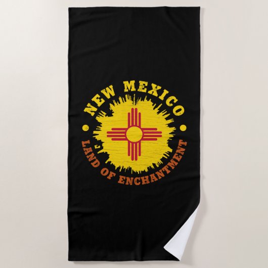 NIEUWE MEXICO STATE FLAG STRANDLAKEN (Voorkant)