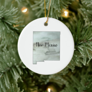 Nieuwe Mexico State Illustration Keramisch Ornament