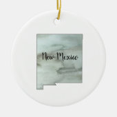 Nieuwe Mexico State Illustration Keramisch Ornament (Voorkant)