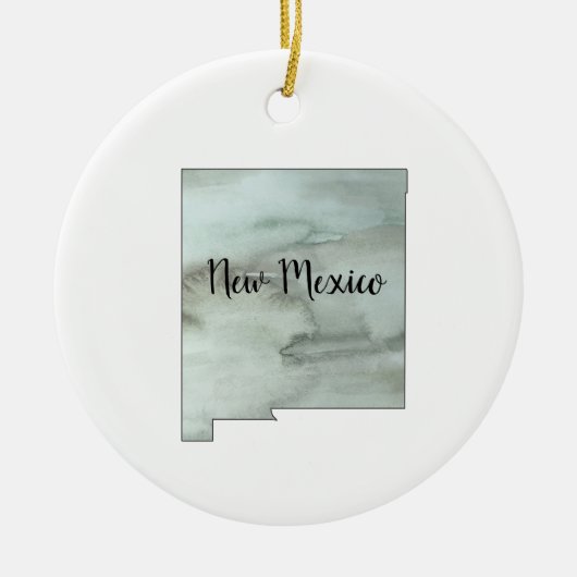 Nieuwe Mexico State Illustration Keramisch Ornament (Voorkant)