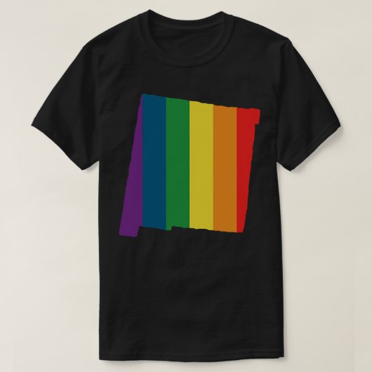 Nieuwe Mexico State Rainbow T-shirt (Design voorkant)
