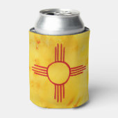 NIEUWE MEXICO-statenvlag Waterverf Blikjeskoeler (Blikje Voorkant)