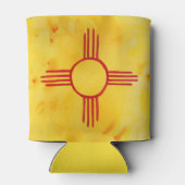 NIEUWE MEXICO-statenvlag Waterverf Blikjeskoeler (Achterkant)