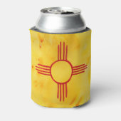 NIEUWE MEXICO-statenvlag Waterverf Blikjeskoeler (Blikje Achterkant)