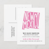 NIEUWE MEXICO We hebben het nieuwe adres Nieuw sta Briefkaart (Voorkant / Achterkant)