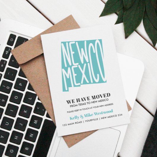 NIEUWE MEXICO We hebben het nieuwe adres Nieuw sta Briefkaart