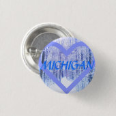 NIEUWE MICHIGAN WINTER PERIHEART PIN RONDE BUTTON 3,2 CM (Voorkant /achterkant)