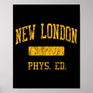 Nieuwe middelbare school Hs New London Ct Lichamel Poster