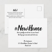 Nieuwe minimale adreswijziging voor thuisgebruik briefkaart (Voorkant / Achterkant)